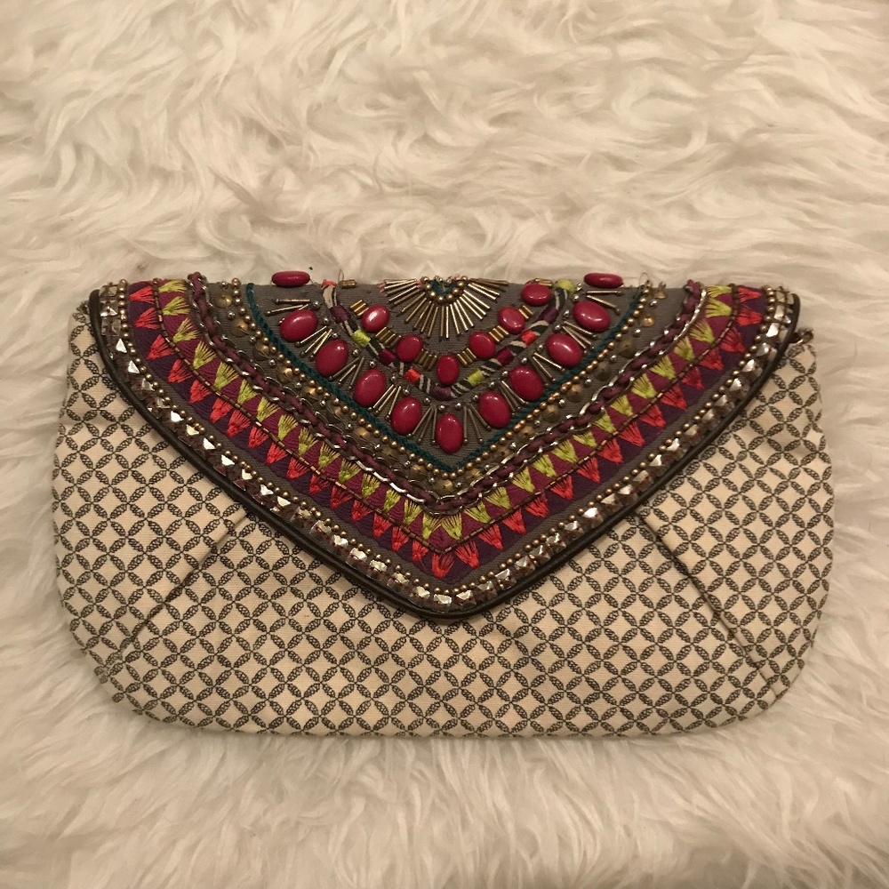 Boho Anthropologie Clutch